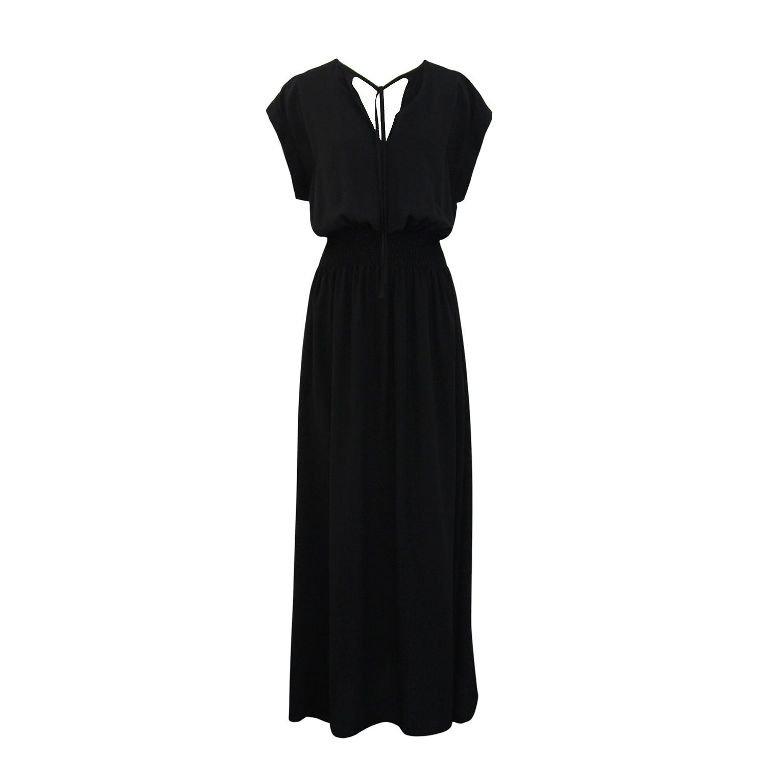 Stylish Black Silk Dress by Gosia Orlowska