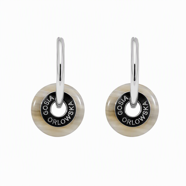 "Ciambella CHIBI " 1.2mm Agate Earrings