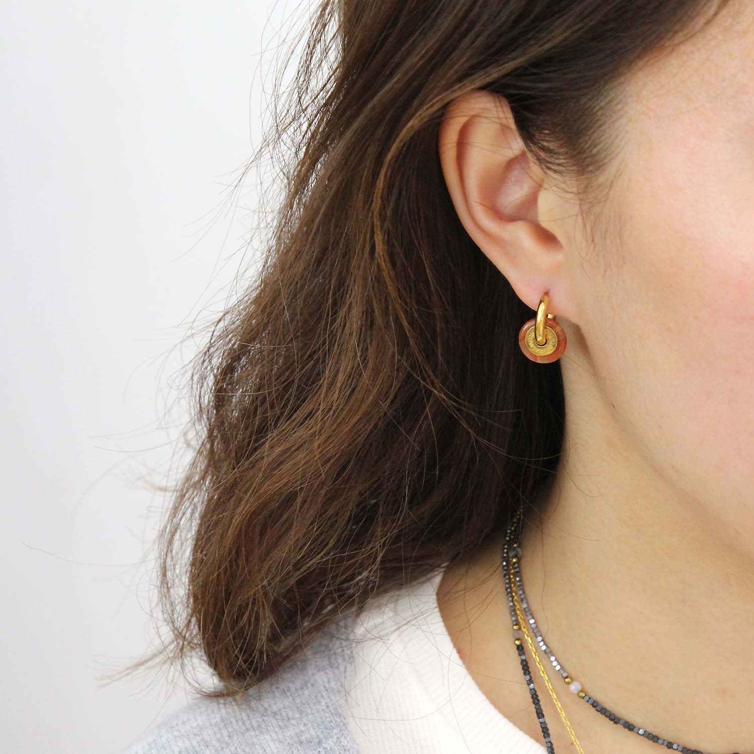 "CIAMBELLA" 1cm Mini Chip Size Earrings