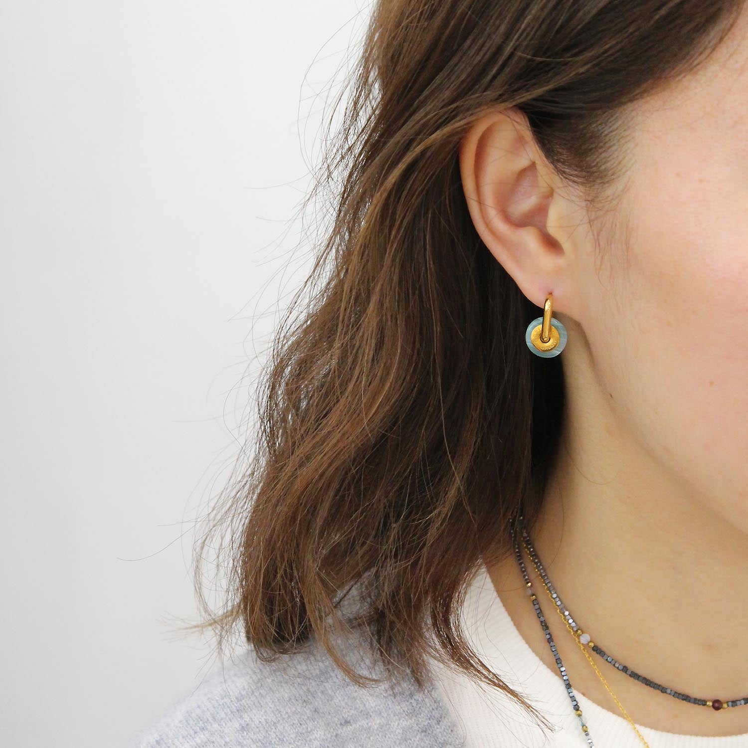 "CIAMBELLA" 1cm Mini Chip Size Earrings