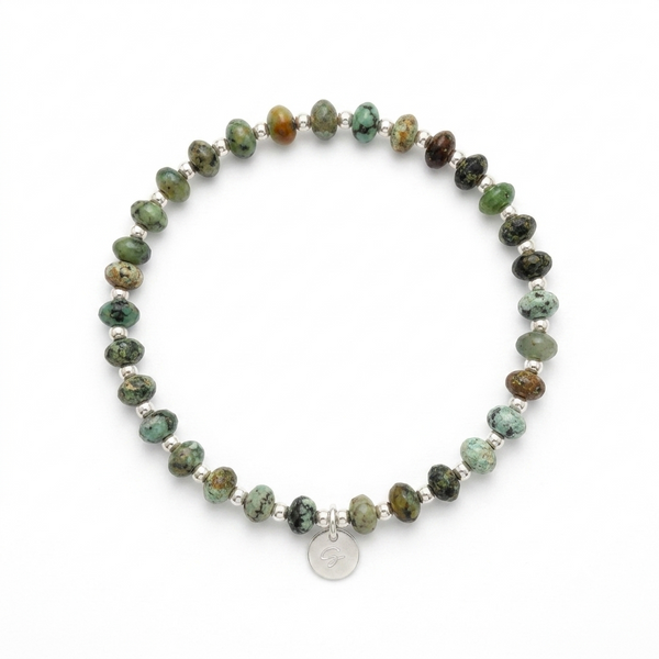 “Kate” 3.5MM African Turquoise Bracelet