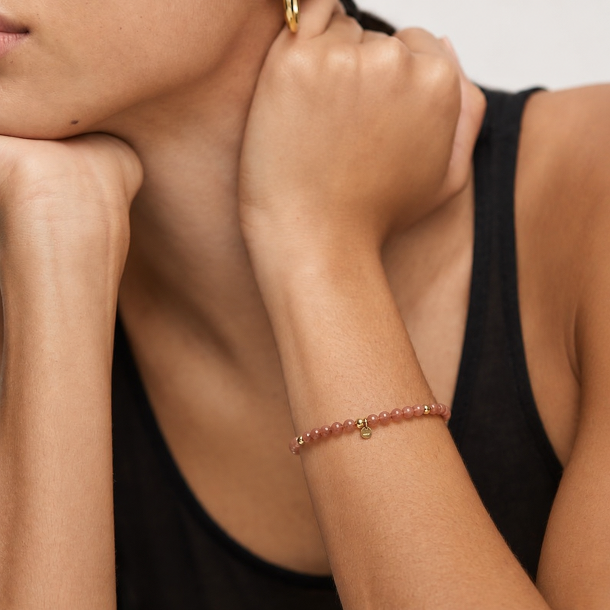 “ROSA ” 3mm Rhodochrosite Bracelet
