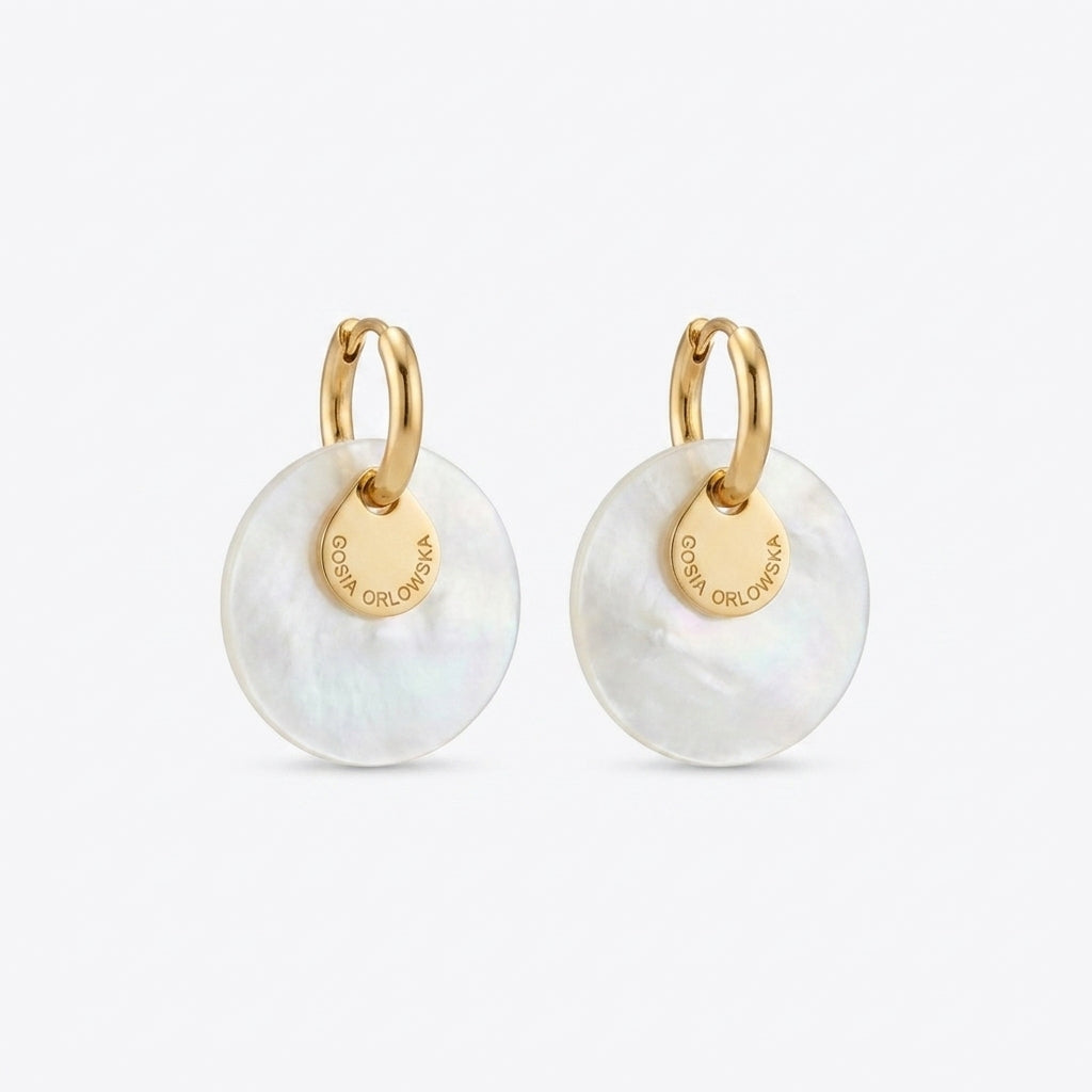“CIAMBELLA” 2.5cm Mother of Pearl EARRINGS
