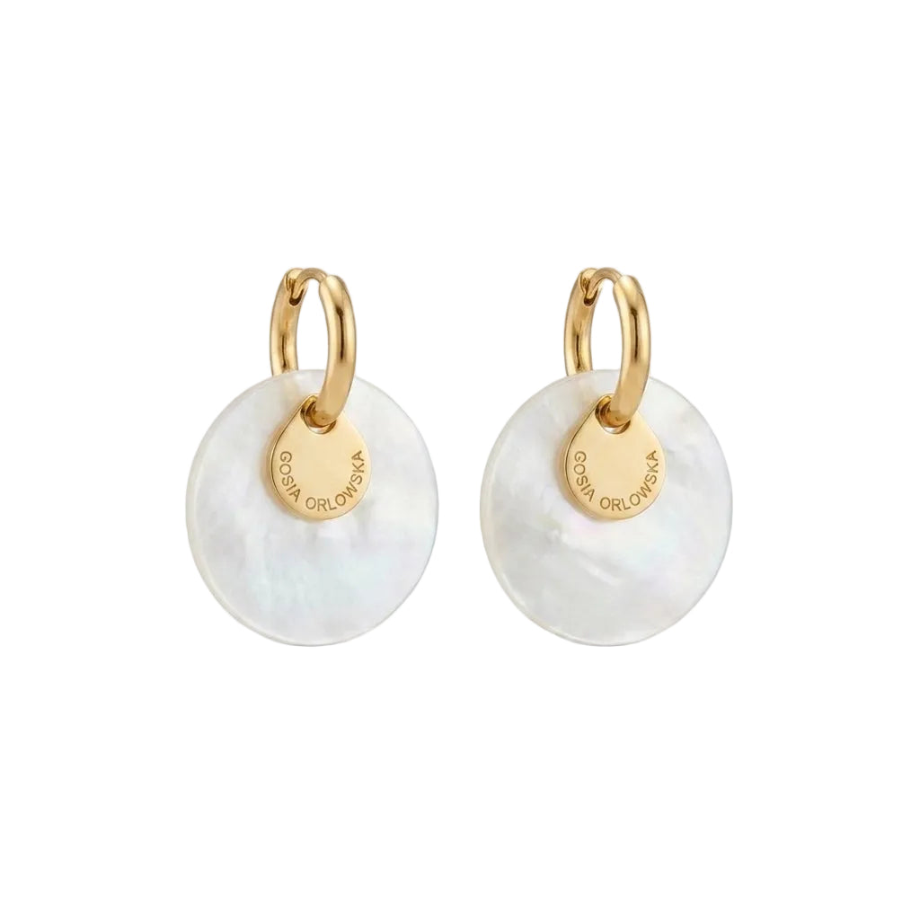 “CIAMBELLA” 2.5cm Mother of Pearl EARRINGS