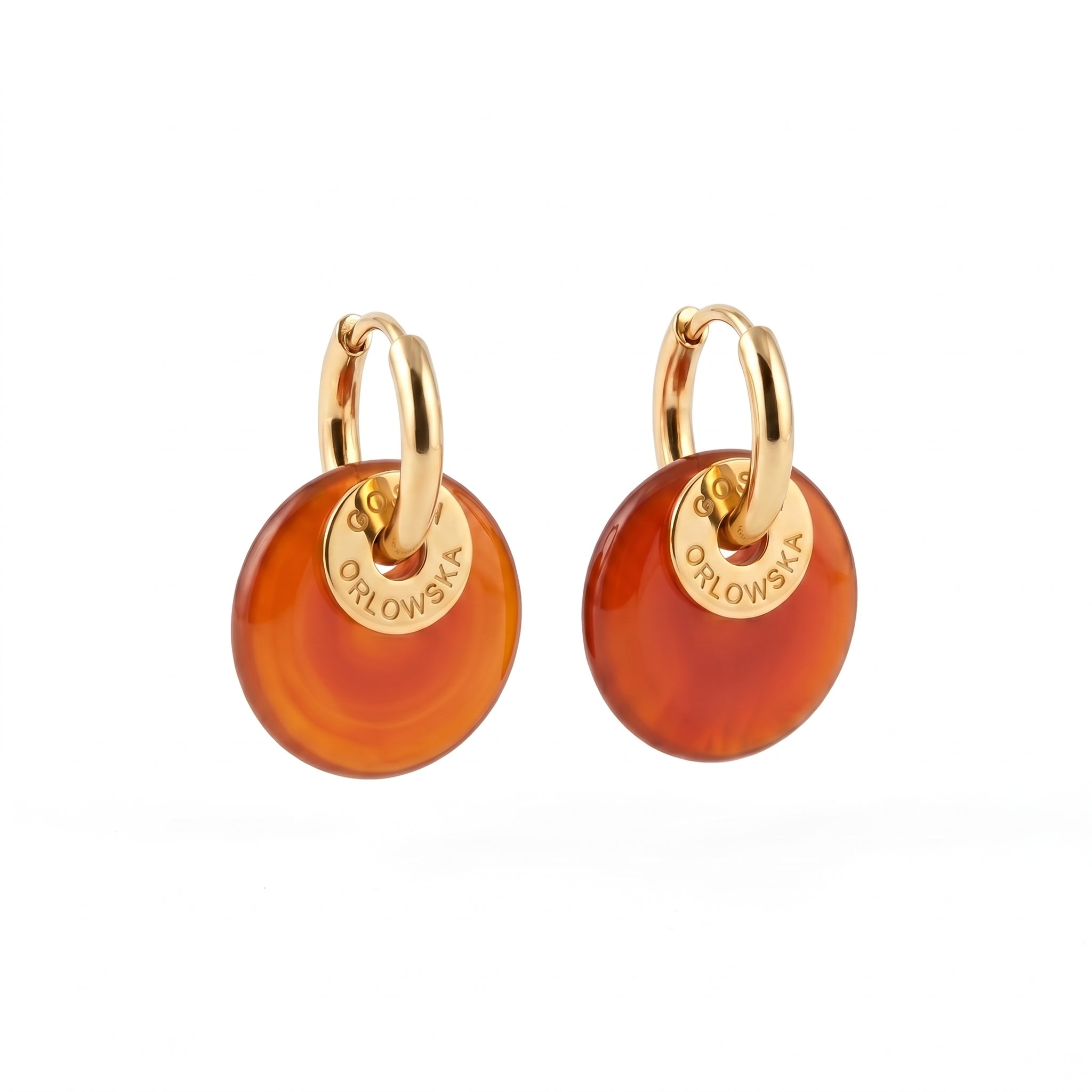 "CIAMBELLA“ 1.5cm Agate Mini Earrings