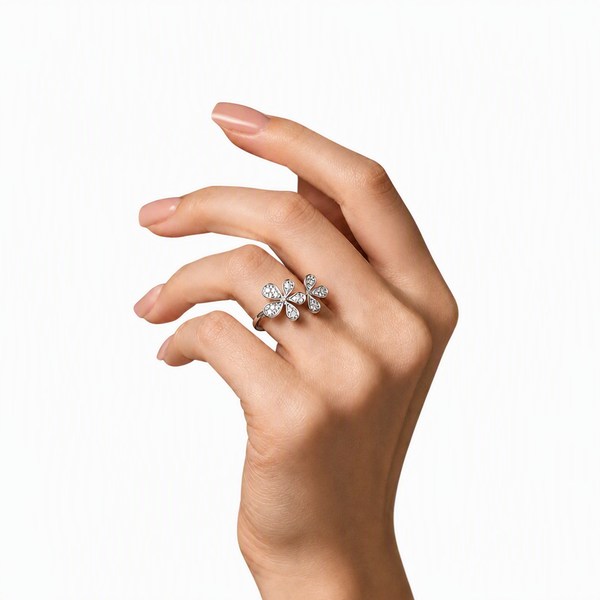 “Fleur” Fortune Petal Gold Vermeil Ring