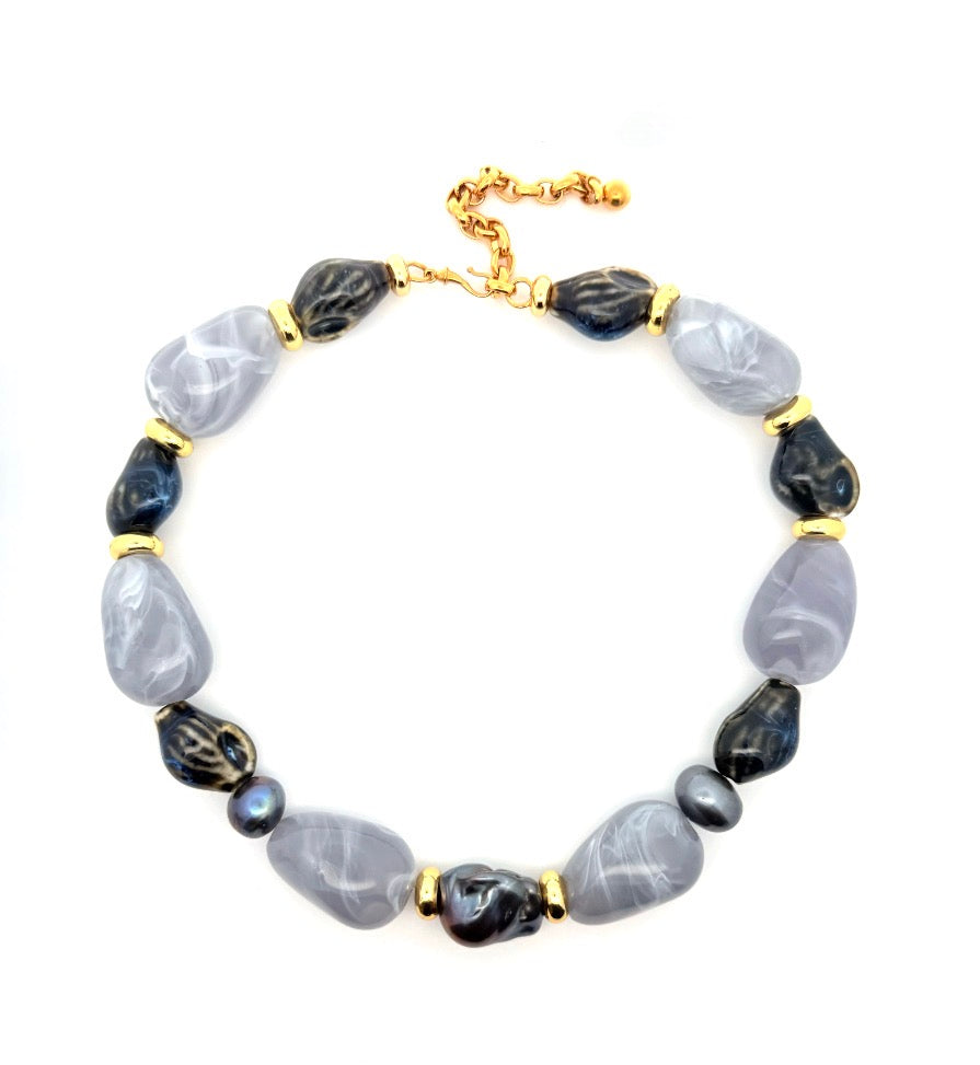 "Midnight Sea "Seashell Necklace