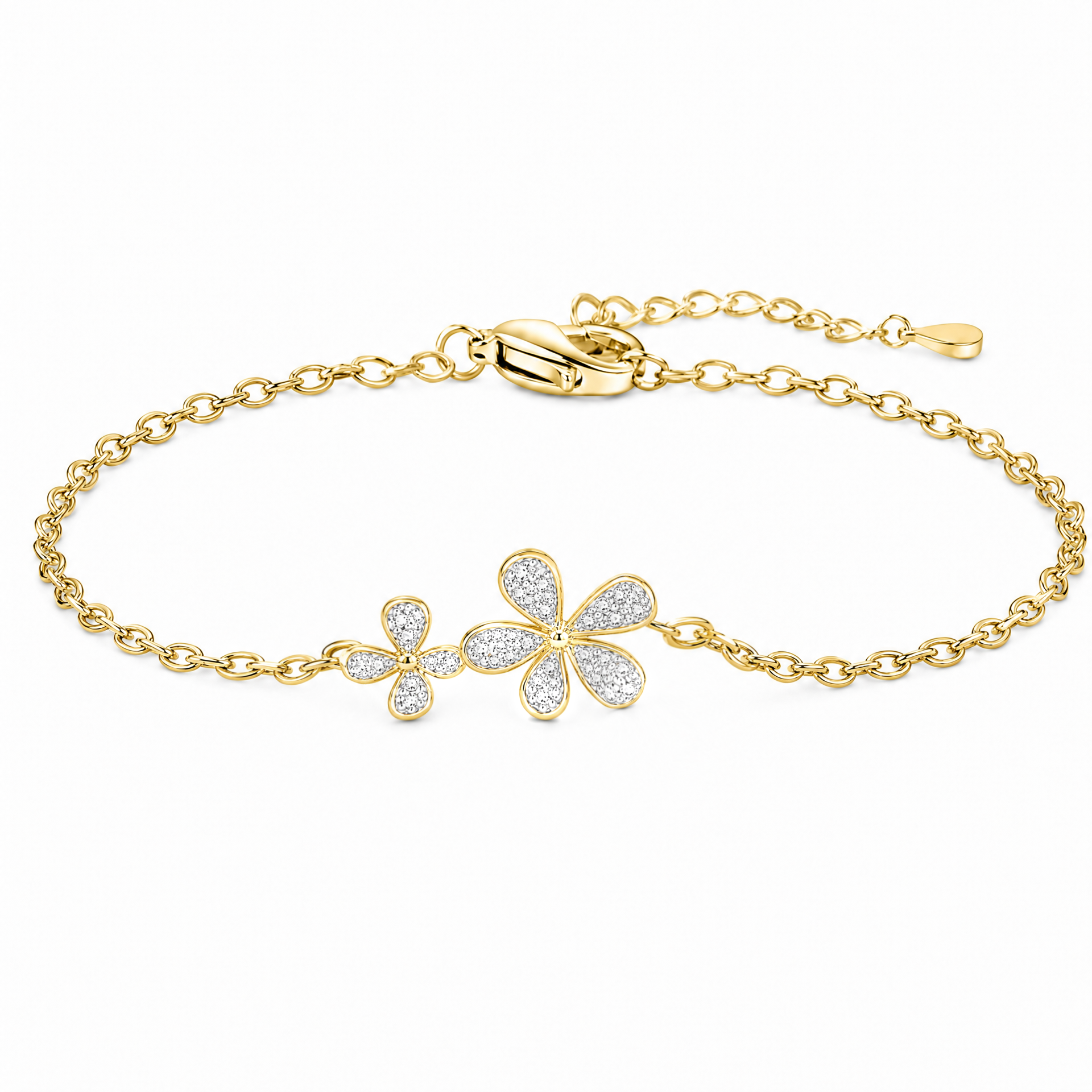 “Fleur” Fortune Petal Gold Vermeil Bracelet