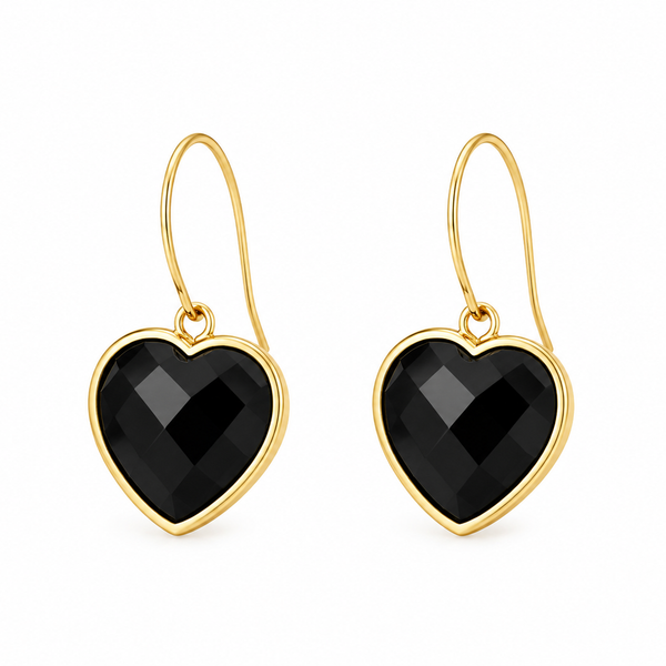 “ MIDI Heart” Gemstone Earrings