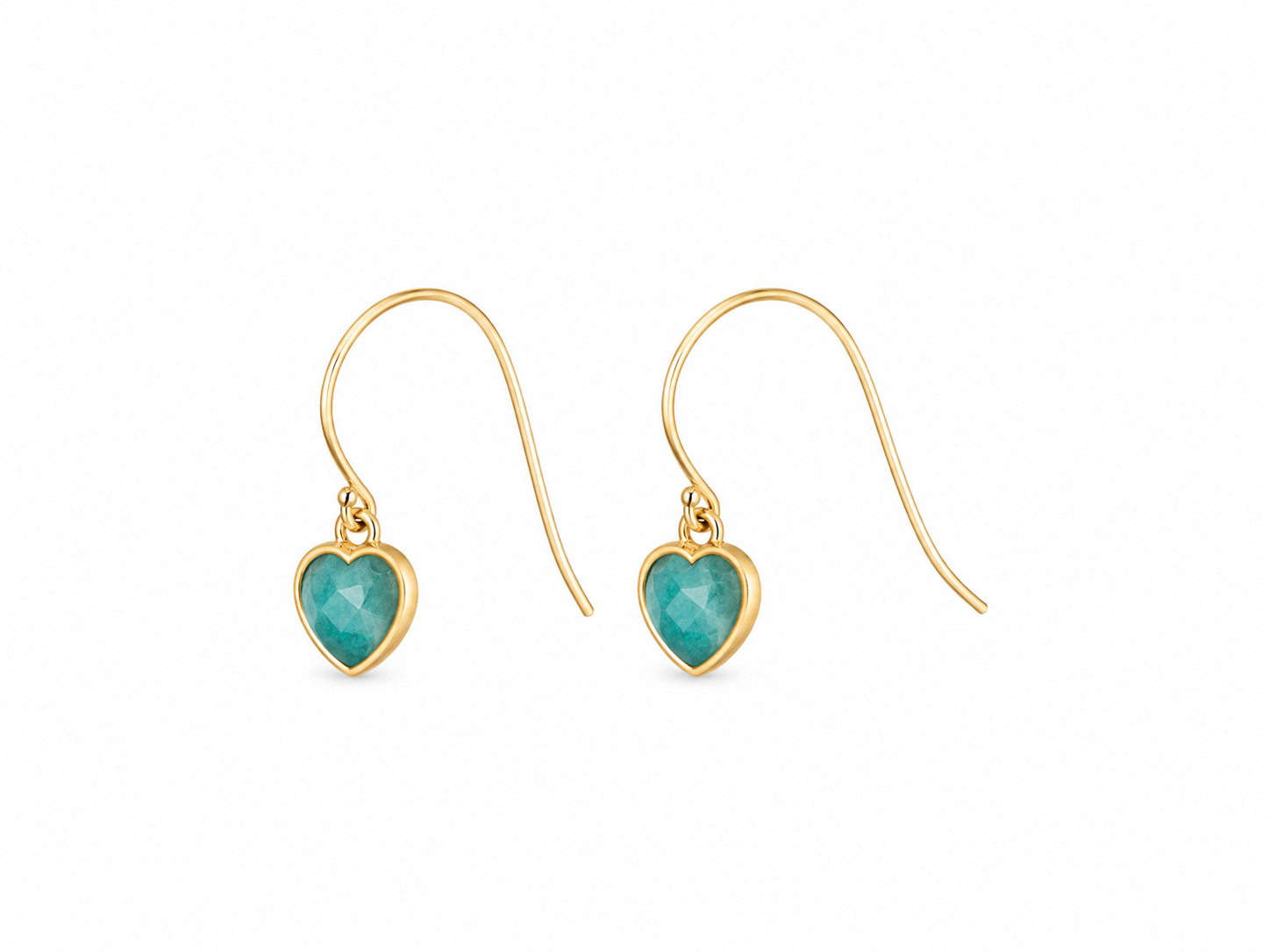 "MINI HEART" Gemstone Earrings