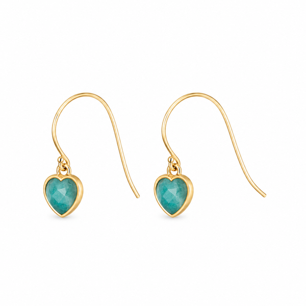 "MINI HEART" Gemstone Earrings