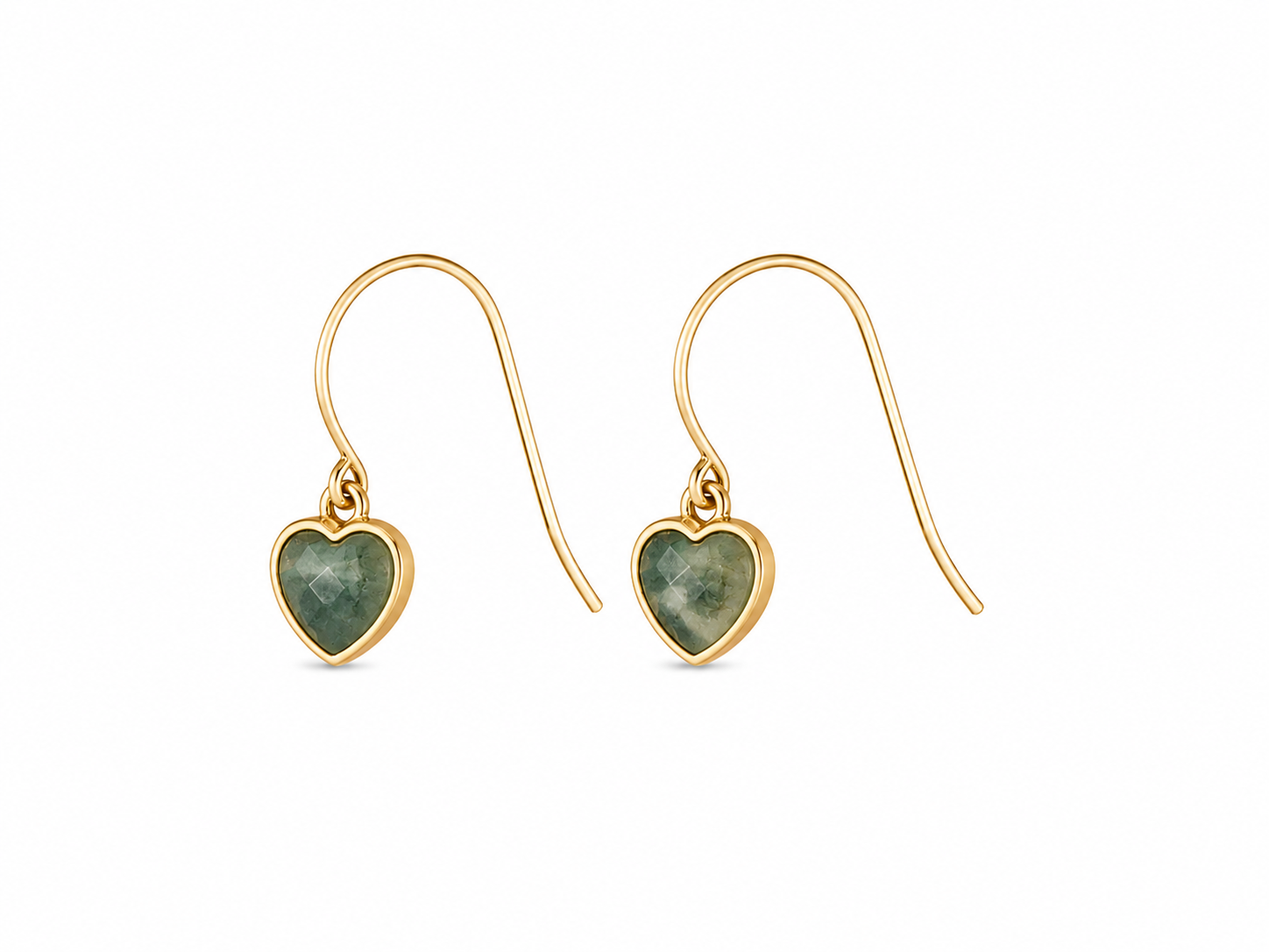 "MINI HEART" Gemstone Earrings