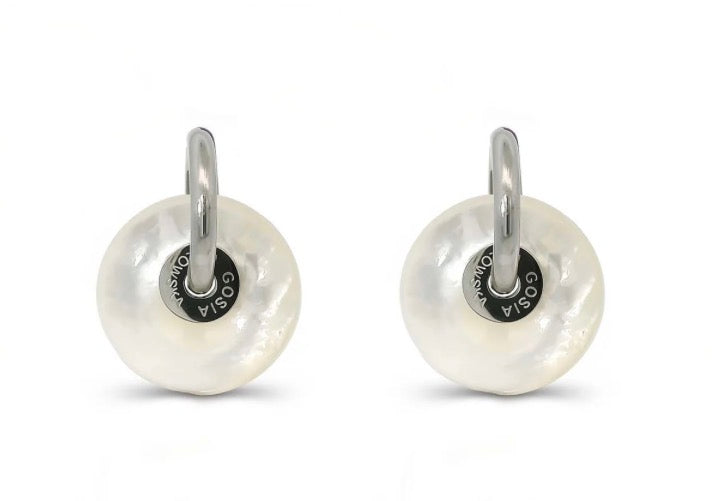 “CIAMBELLA” 2.5cm Mother of Pearl EARRINGS