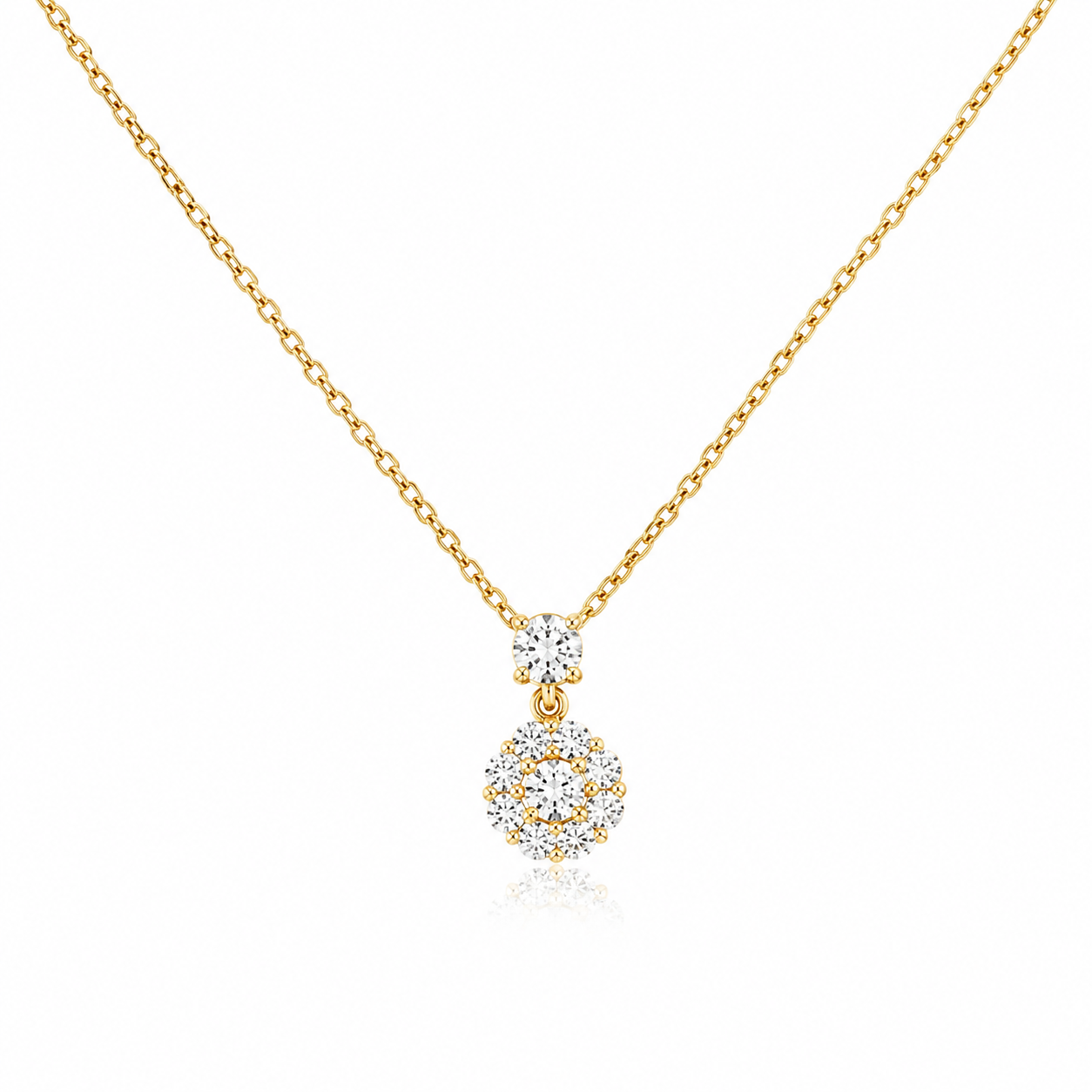 “Astra” Starry Zirconia Gold Vermeil Necklace