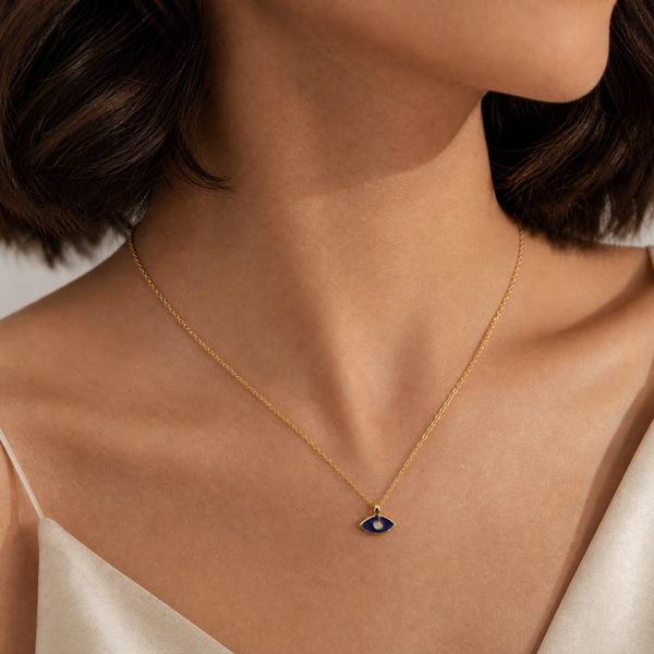 “Fae” Simply Evil Eye Necklace (925 Silver)