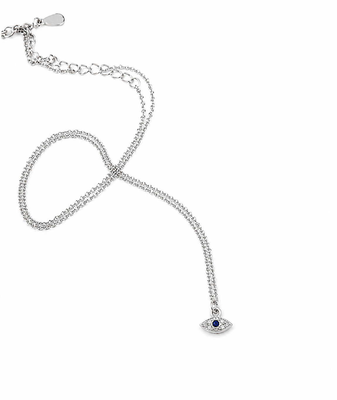 Tiny Evil Eye 925 Sterling Silver Necklace