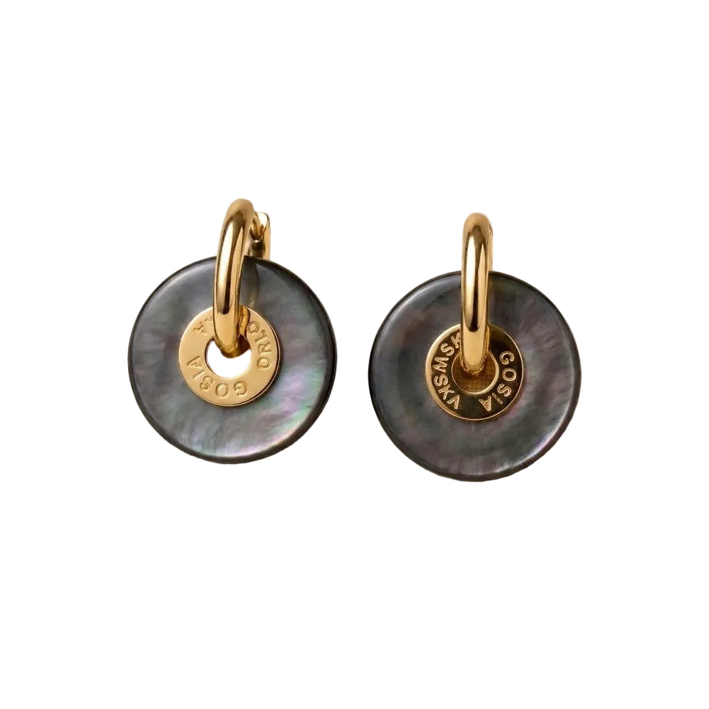 “CIAMBELLA” 2CM Abalone Mother of Pearl EARRINGS