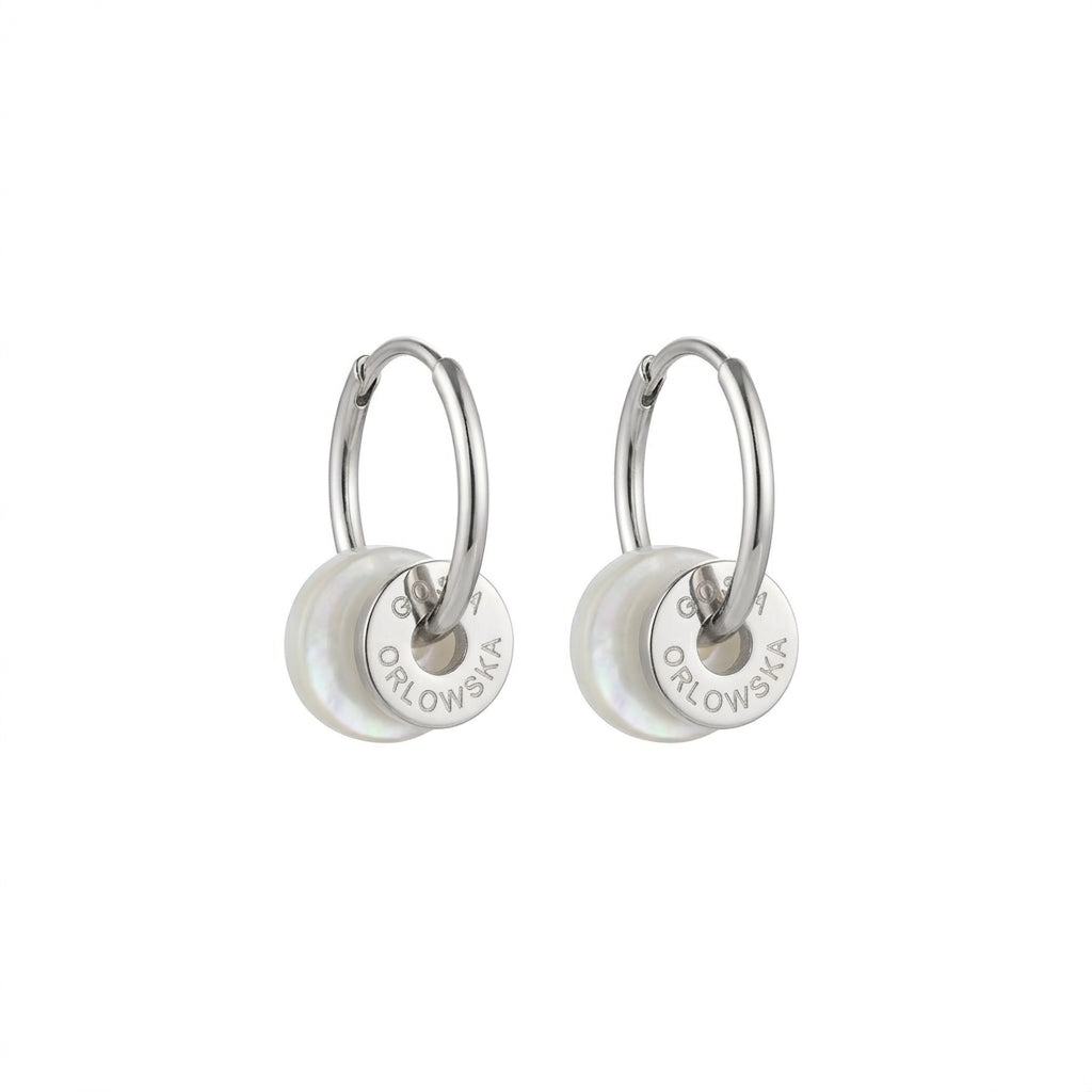 Ciambella 1 cm Mother of Pearl earrings
