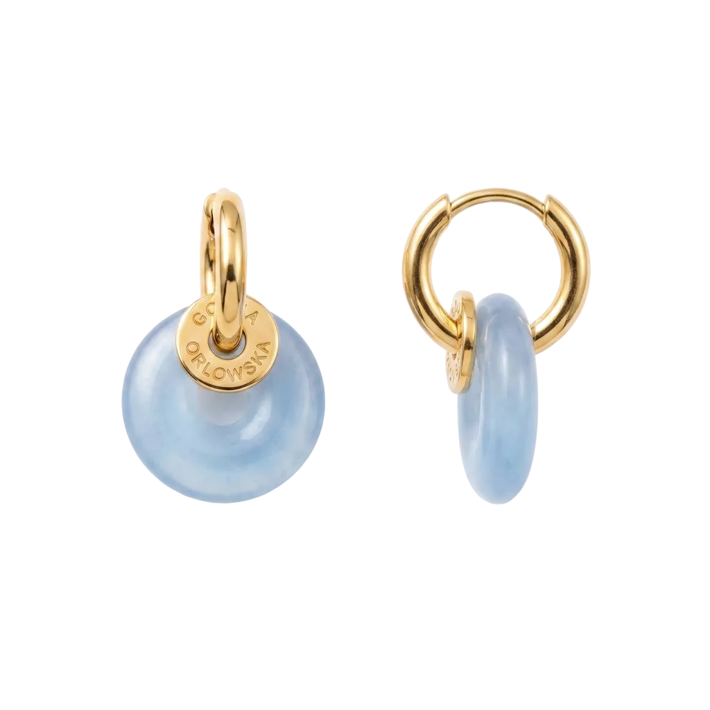 "CIAMBELLA“ 1.5cm Agate Mini Earrings