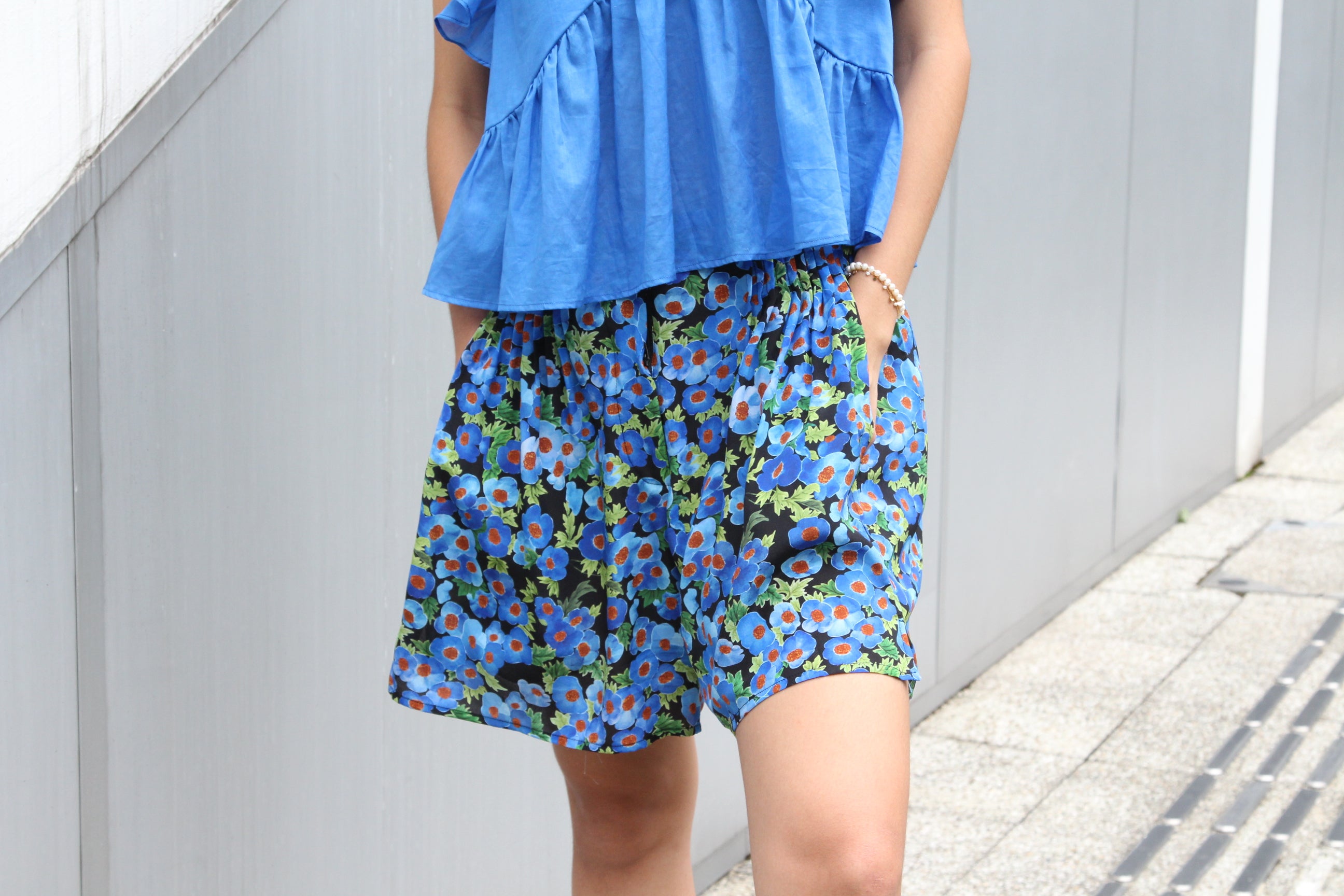 Shop Stylish SILVIA Floral Silk Shorts Online