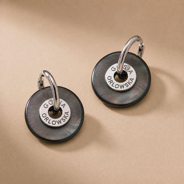 “CIAMBELLA” 2CM Abalone Mother of Pearl EARRINGS