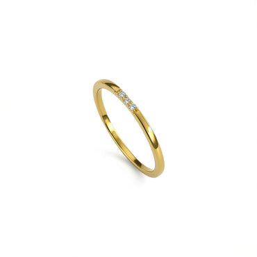 “Lori” 925 sterling SILVER 3 STONES RING