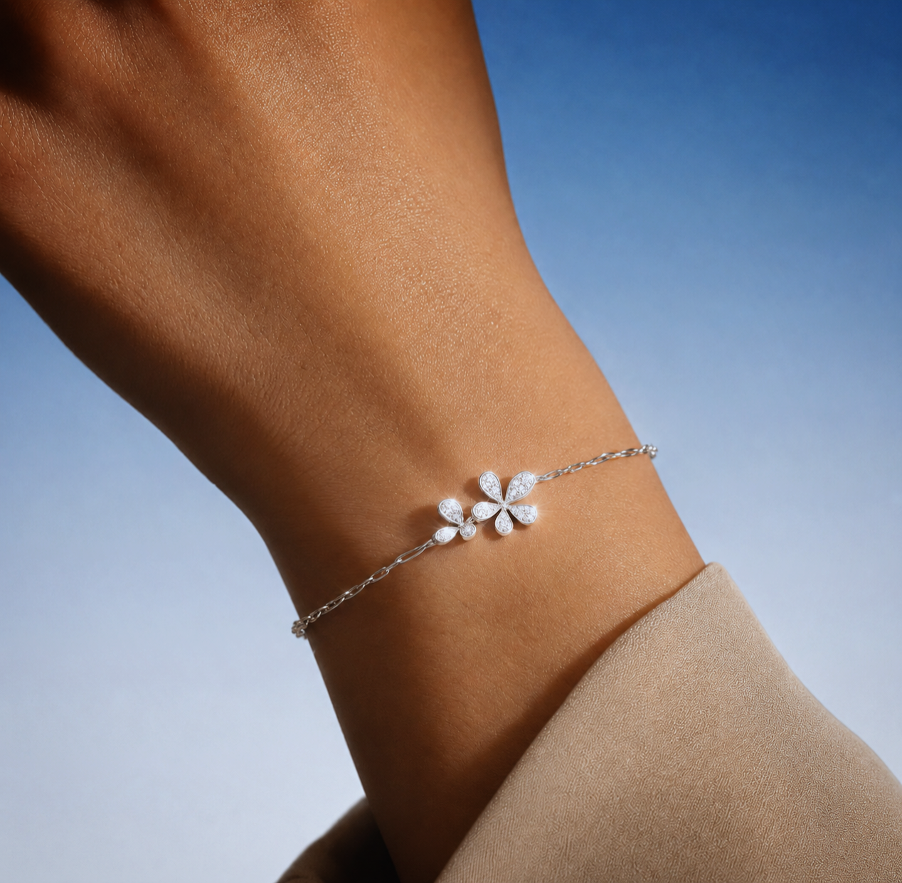 “Fleur” Fortune Petal Gold Vermeil Bracelet