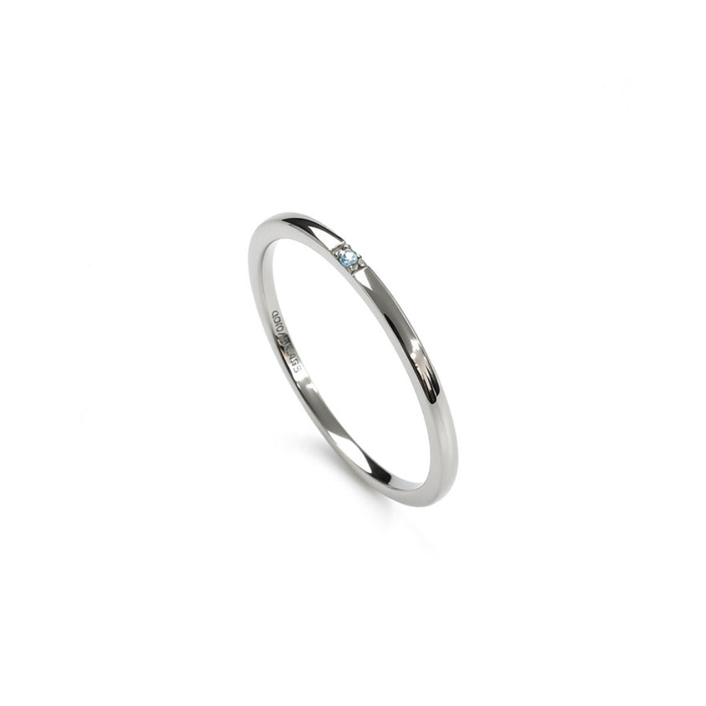 “Lori” 925 sterling silver BLUE TOPAZ RING