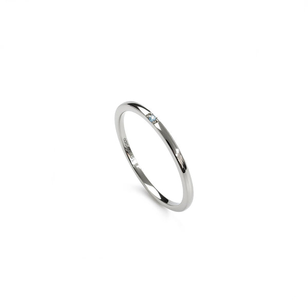 “Lori” 925 sterling silver BLUE TOPAZ RING