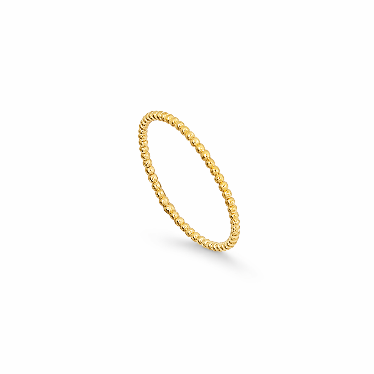 9K GOLD STACKABLE dot RING