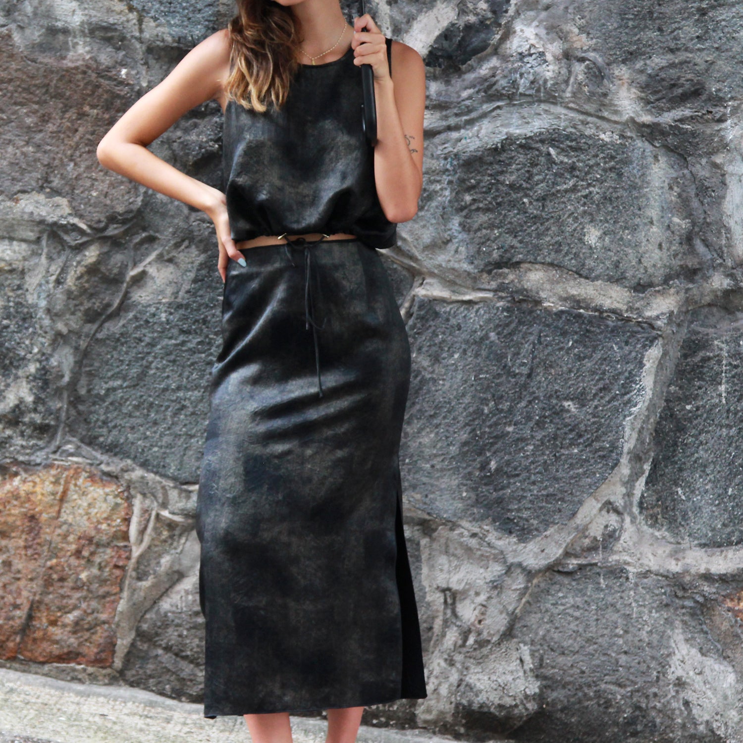 Shop Eco-Friendly AURORA Acetate Skirt Online
