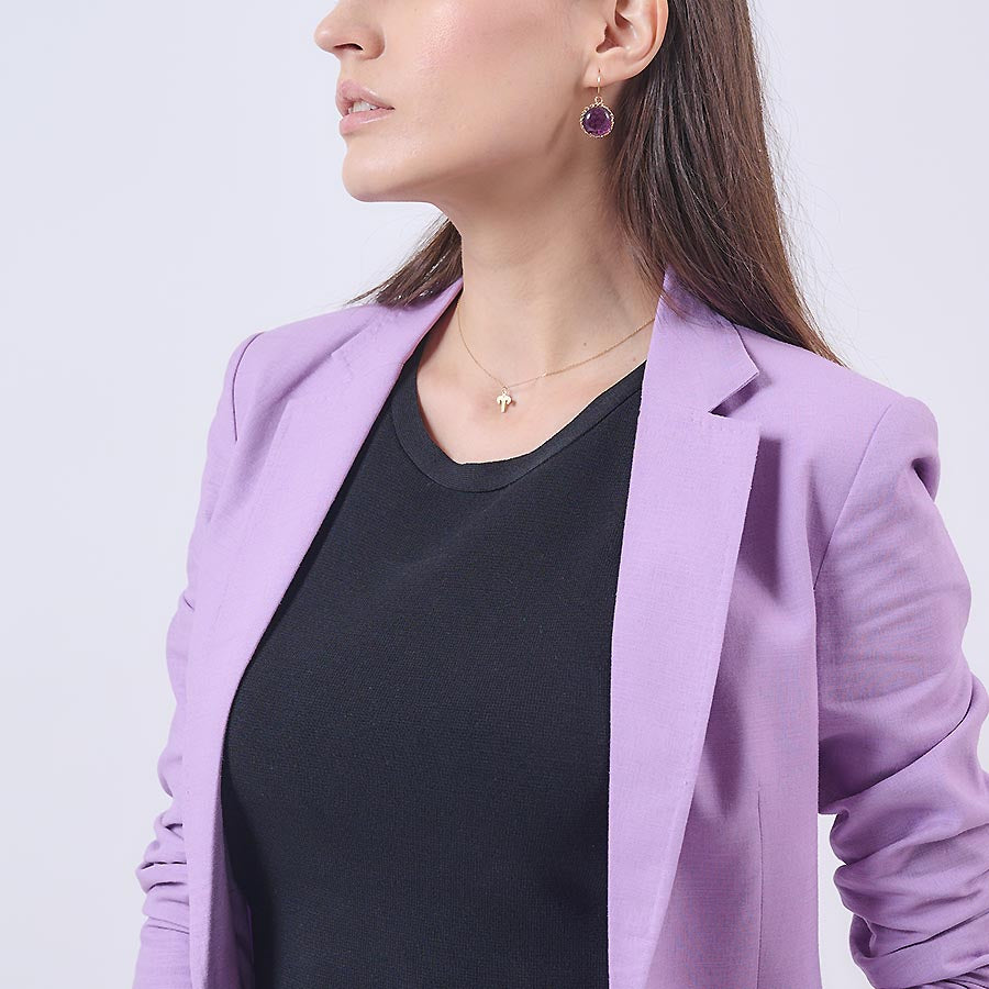 9K GOLD ZODIAC GOLD DIAMOND NECKLACE / ARIES