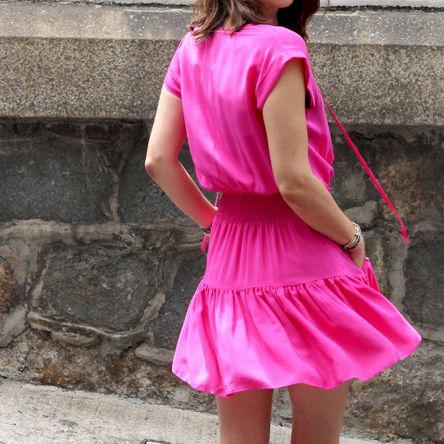 “Alice “Silk Short Dress