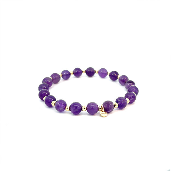 "Aisha" 6mm Amethyst Bracelet