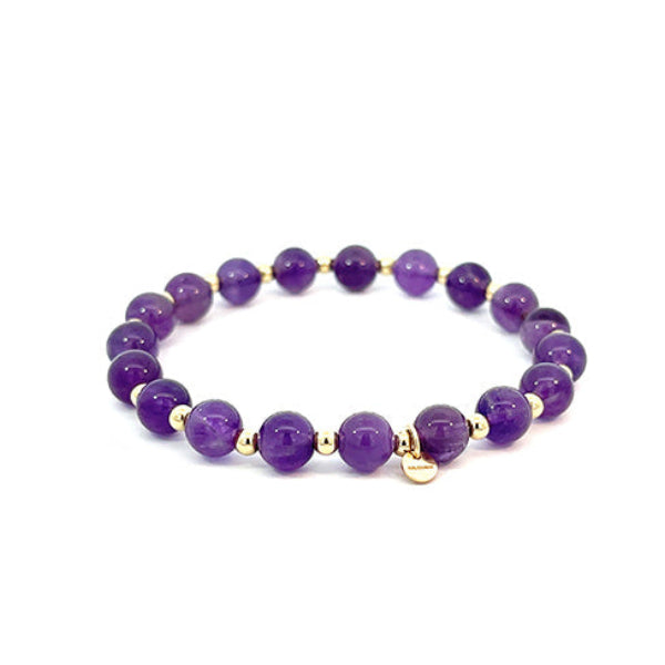 "Aisha" 6mm Amethyst Bracelet