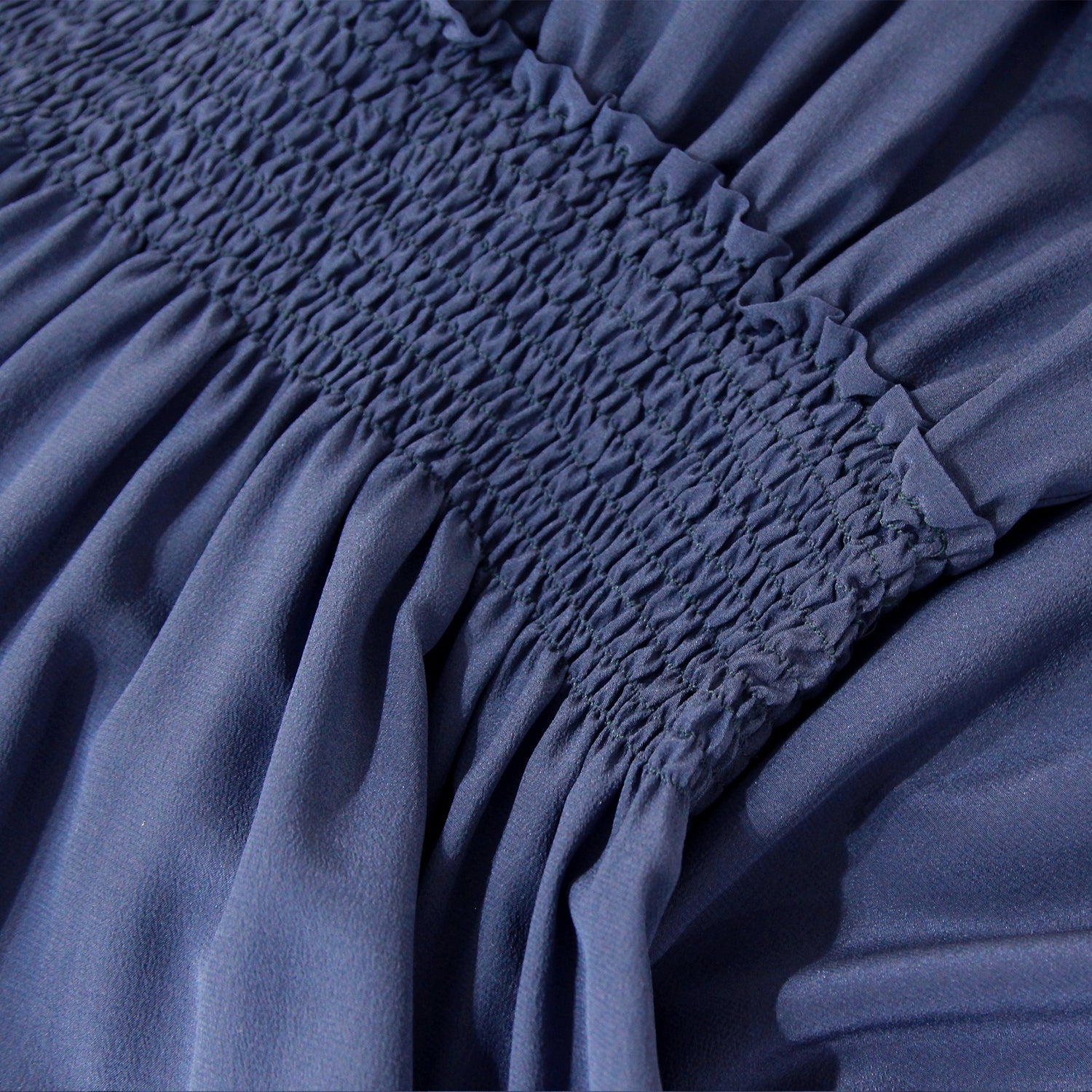 Night Blue Silk Dress: Gosia Orlowska Collection