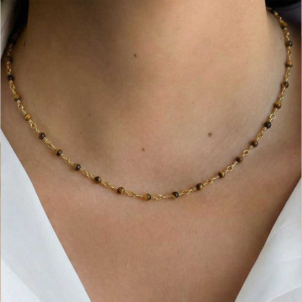 "Chiyo" beaded necklace