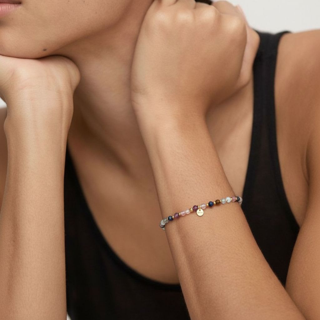 “NICO” 4mm Mixed Crystal Diamond Cut Bracelet