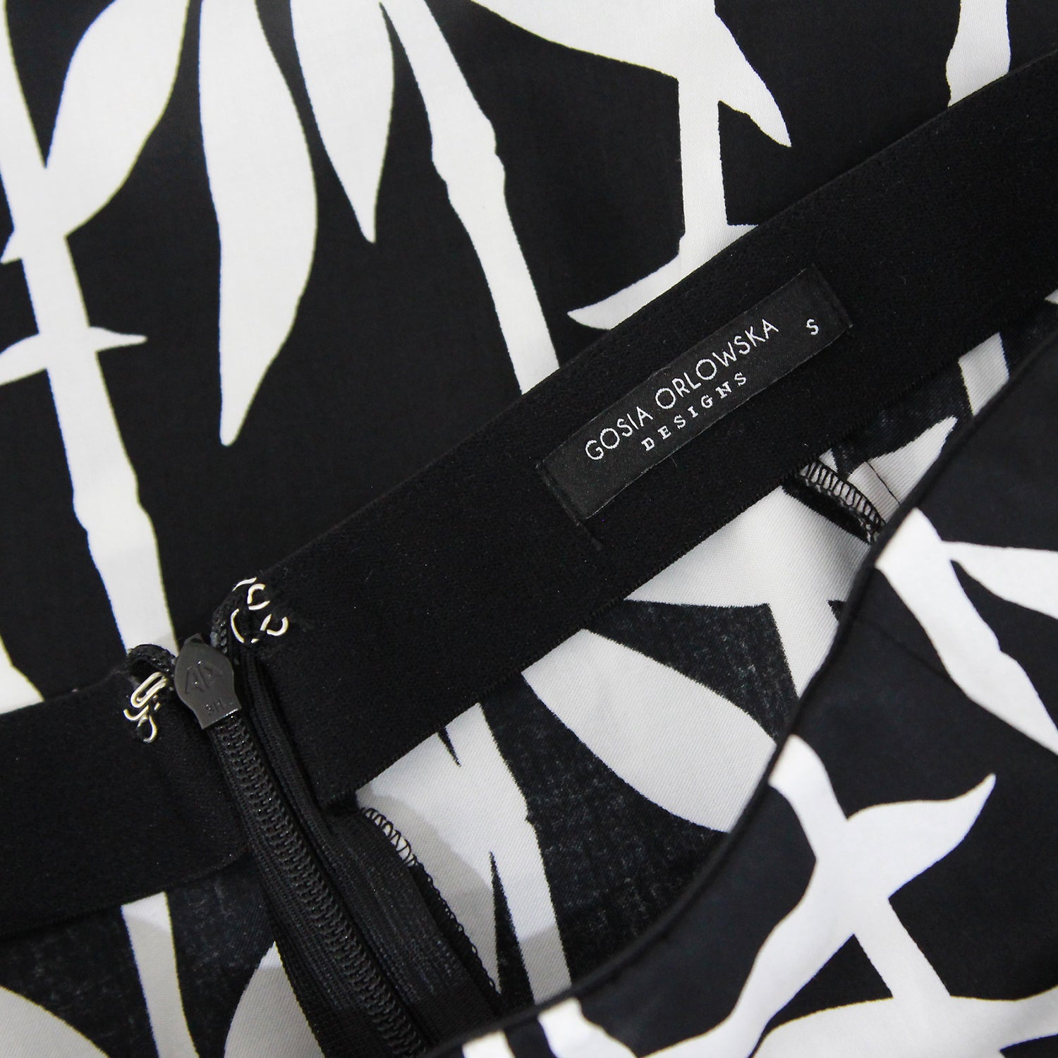 Stylish Bamboo Long Skirt in Black | Gosia Orlowska