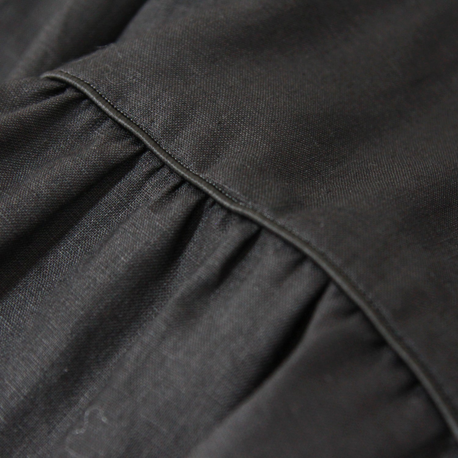 “VALENCIA” LINEN DRESS - BLACK|| Gosia Orlowska