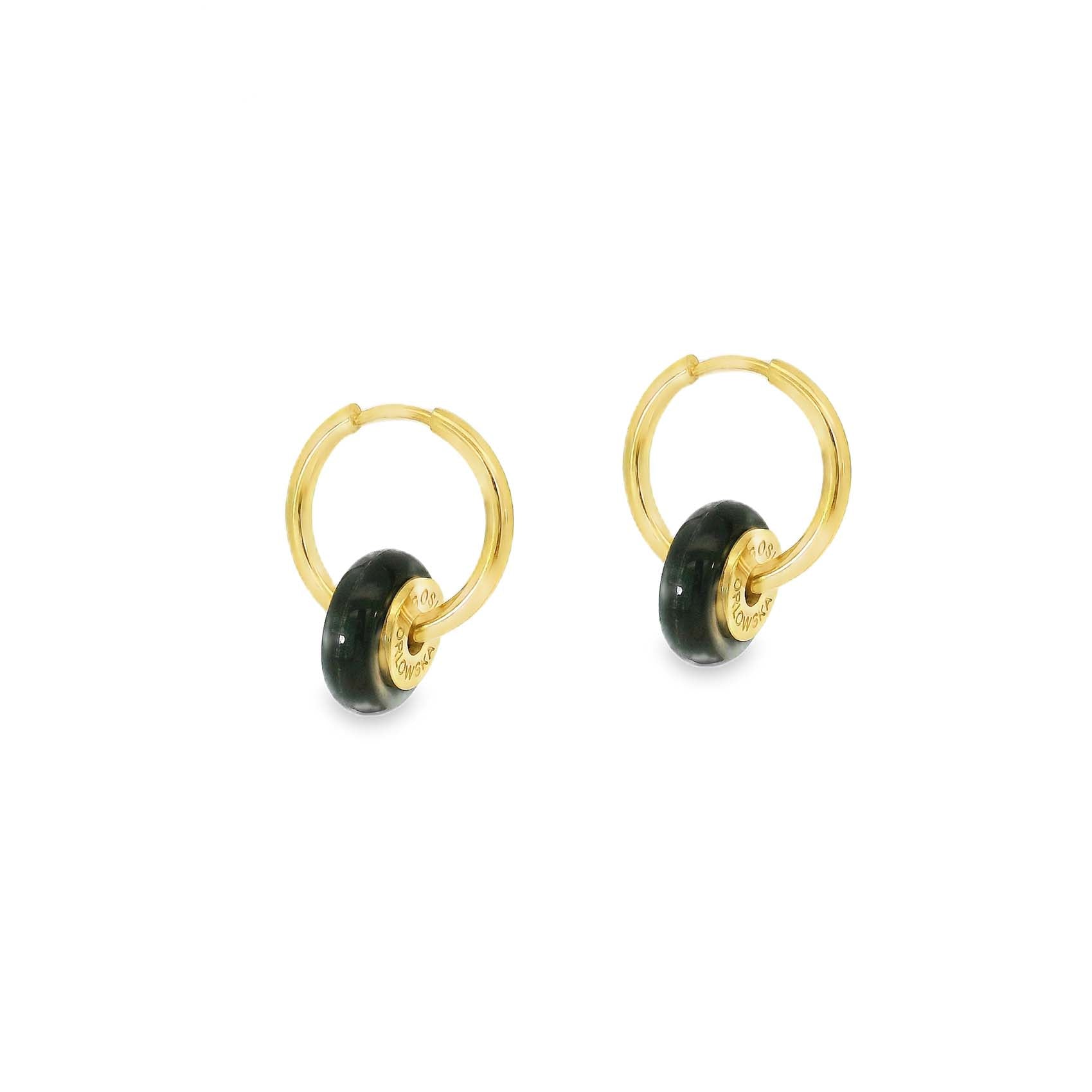 “Ciambella” 1.2cm Mother of Pearl Single Stone Earrings