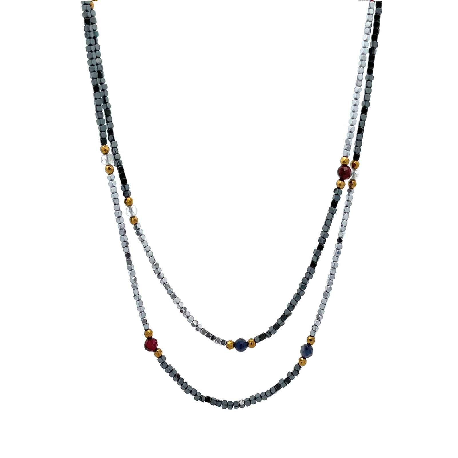 Unique Twinkle Black Hematite Necklace