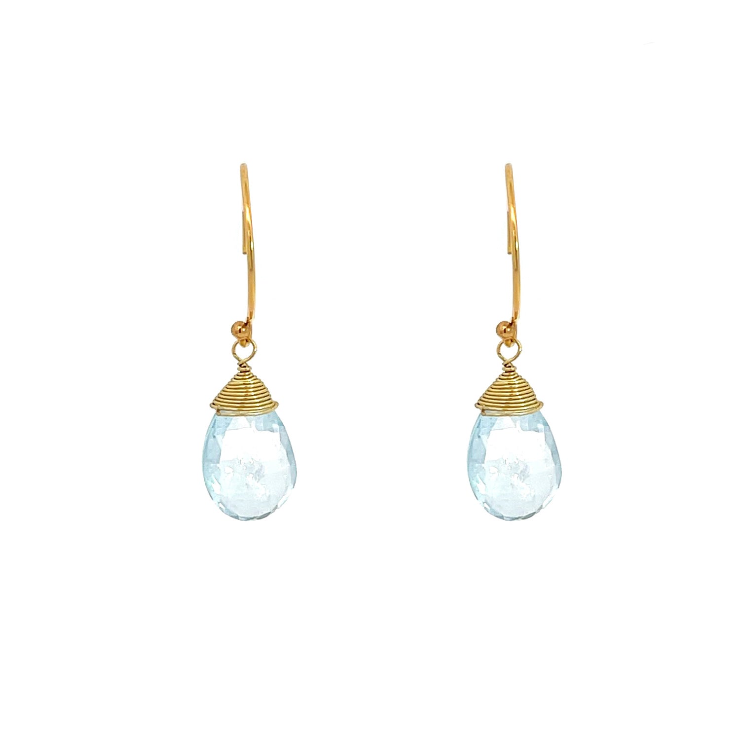 “Ava” Gemstone Long Drop Earrings