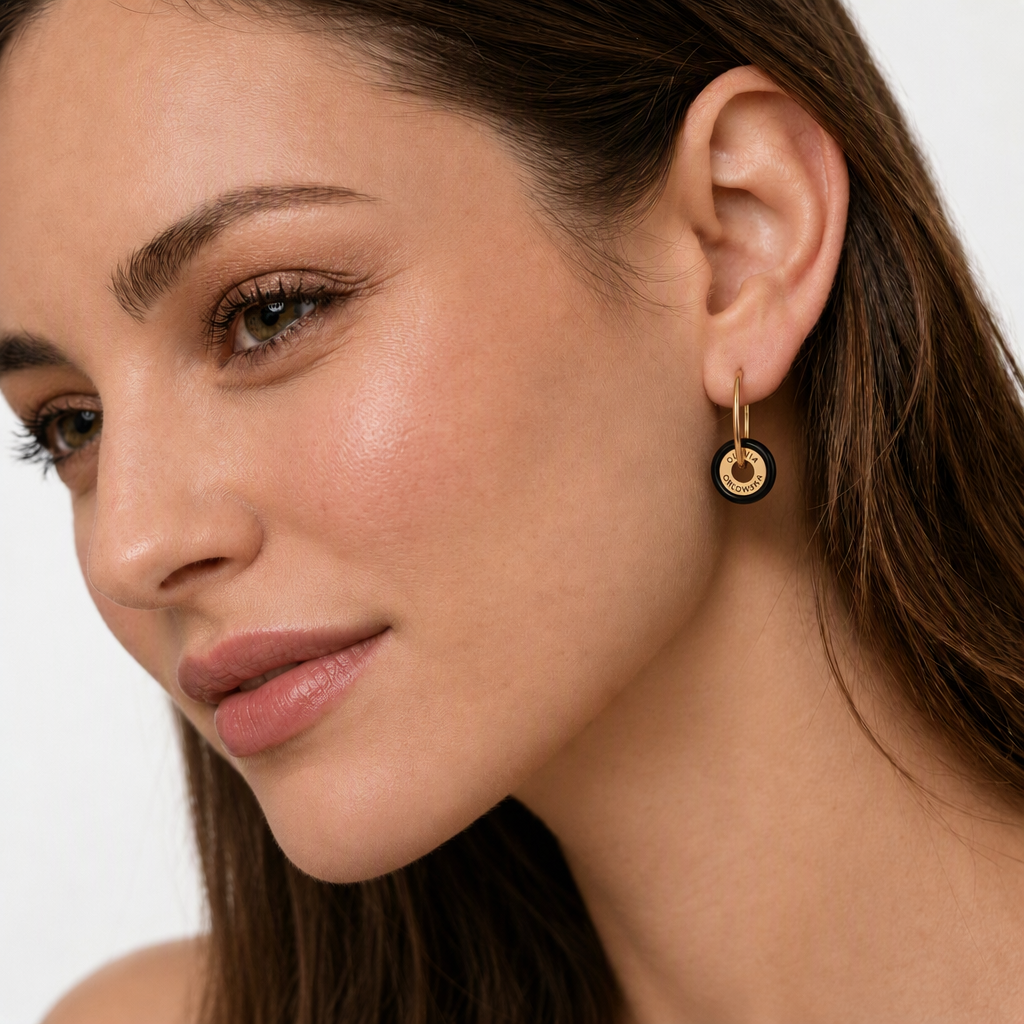 "Ciambella" CHIBI mini 1.2cm Gemstone Earrings