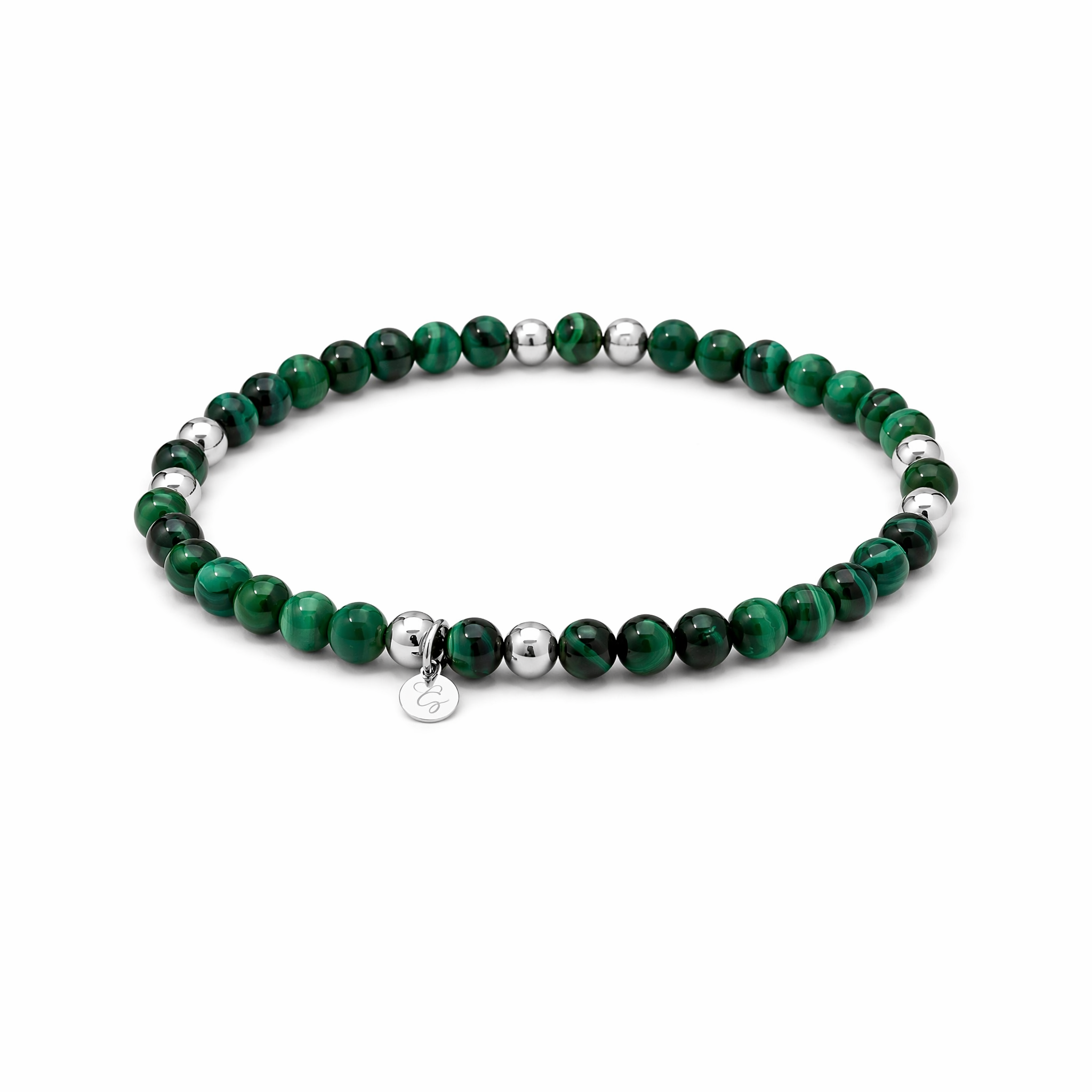 “MARY” 4mm Malachite Stone Bracelet