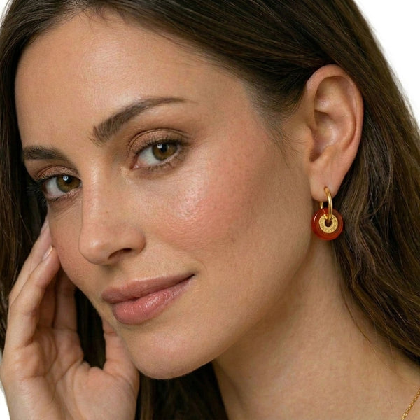 Ciambella Mini 1.2CM Gemstone Earrings