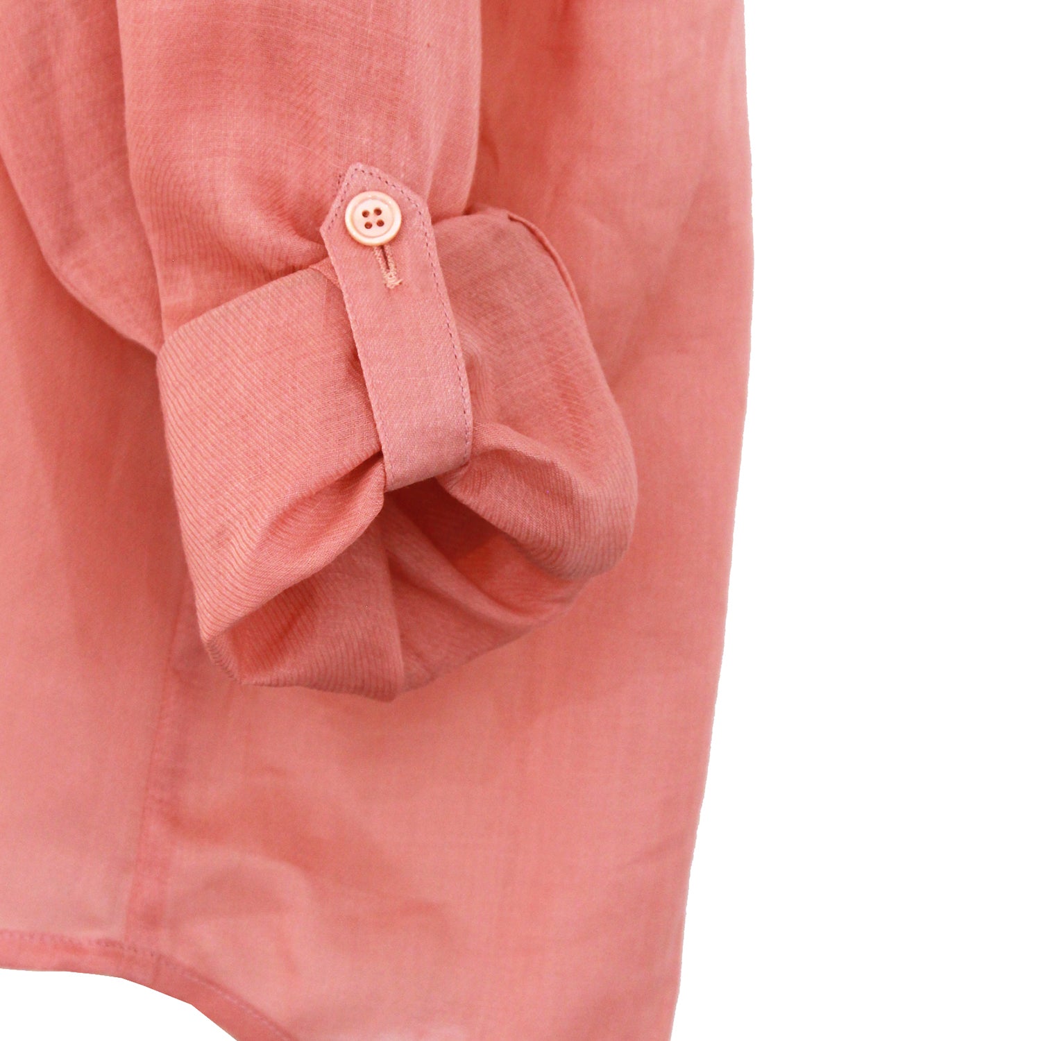 Gosia Orlowska: Shop Coral Jodie Oversized Linen Shirt