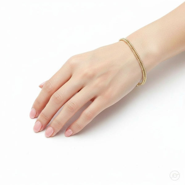 “Mia” 2mm Double Wrap Bracelet