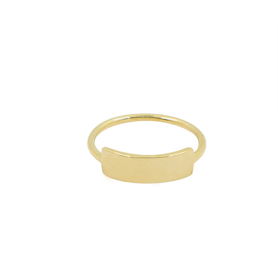 9K GOLD DEIA SIGNET RING