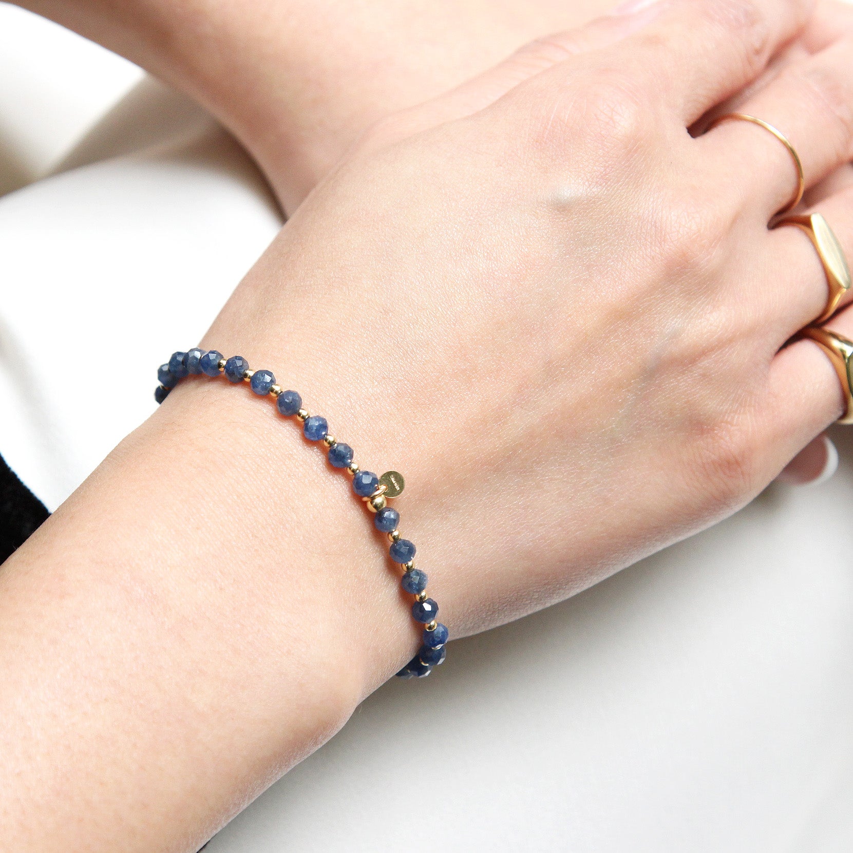 Discover the Luxe TORI Sapphire Diamond Cut Bracelet